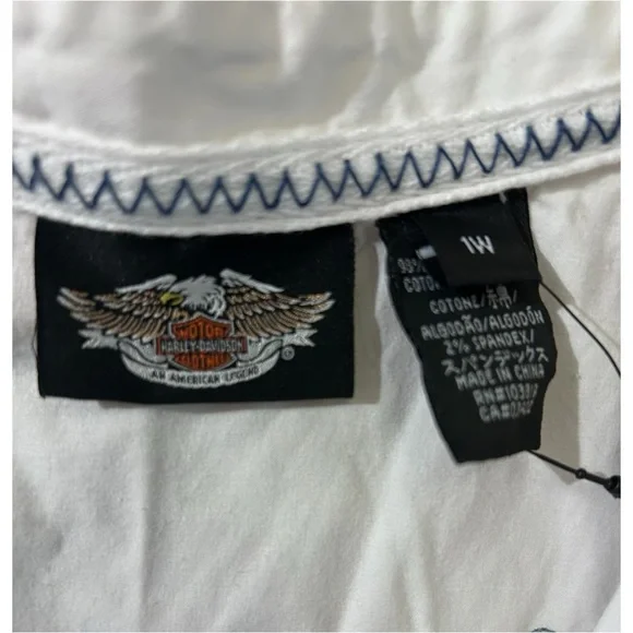 Harley-Davidson White Vest with Embroidered Details - Picture 5 of 6